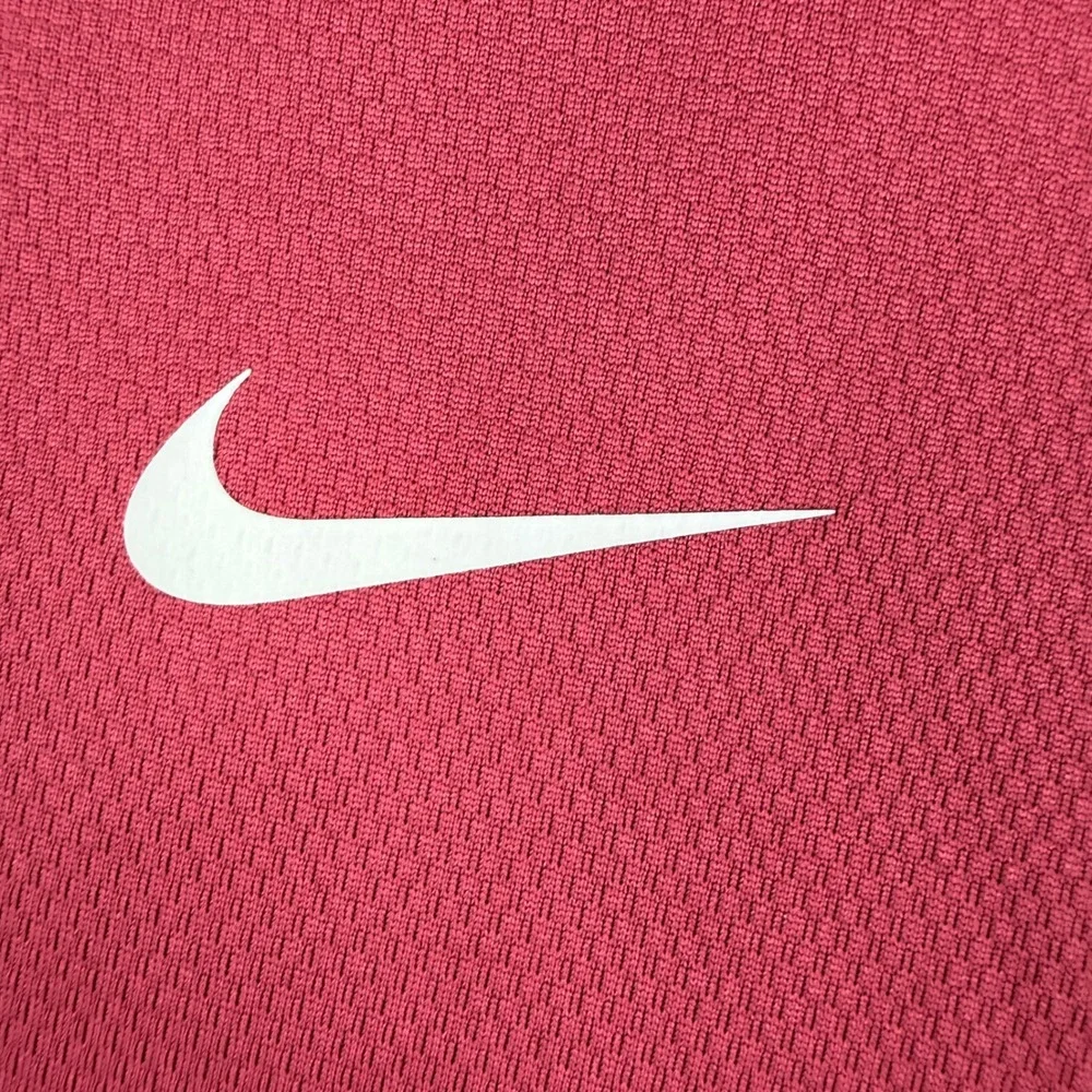 Nike Woven Dri-FIT 1/4 Zip Training Pullover Red Grey DH3410-613 Mens Large